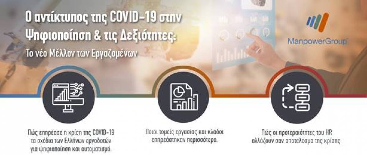 ManpowerGroup: Ο αντίκτυπος της πανδημίας στην Ψηφιοποίηση και τις Δεξιότητες