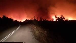 Ολονύκτια μάχη με τις φλόγες σε Αλεξανδρούπολη και Πάργα