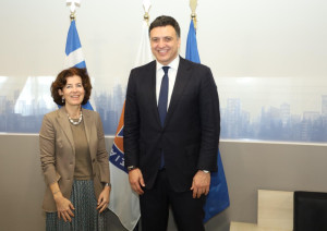 Κικίλιας: Συνάντησε την πρέσβη της Γαλλίας-Ζητήματα πολιτικής προστασίας στο επίκεντρο