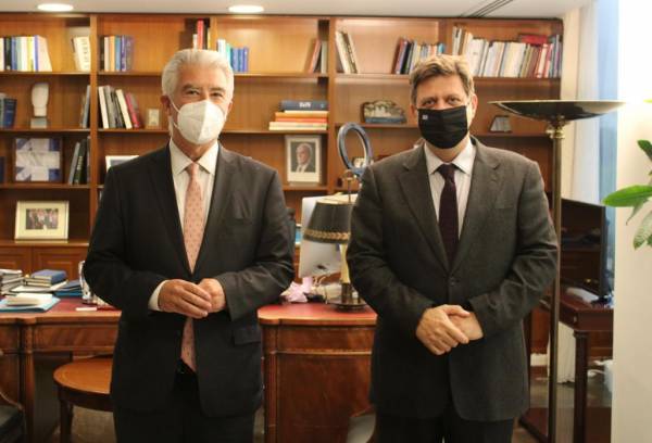 Πιστοποιητικό εμβολιασμού και ευρωτουρκικές σχέσεις στο επίκεντρο της συνάντησης Βαρβιτσιώτη-Ράιχελ