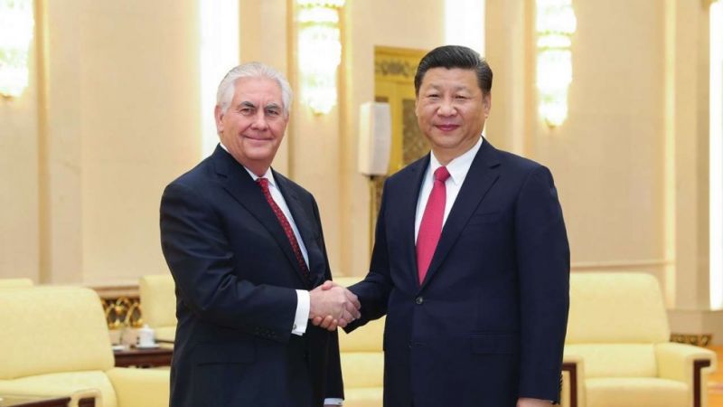 Tillerson και Xi-Jinping έτοιμοι να εργαστούν για τη σινοαμερικανική προσέγγιση