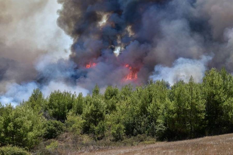 Μεγάλη πυρκαγιά στην Ανατολική Μάνη