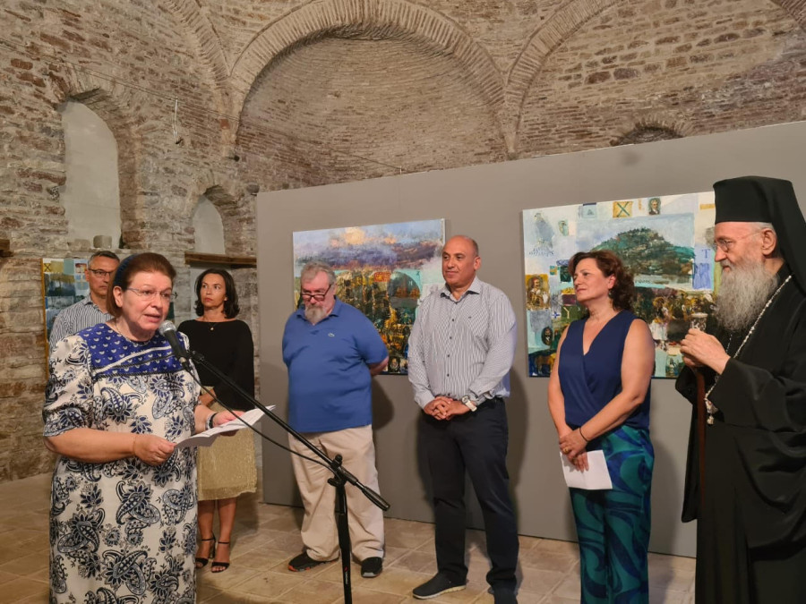 Μενδώνη: Εγκαινίασε την έκθεση «Ναυς+Πήγνυμι» του Γιάννη Αδαμάκη στην Ναύπακτο