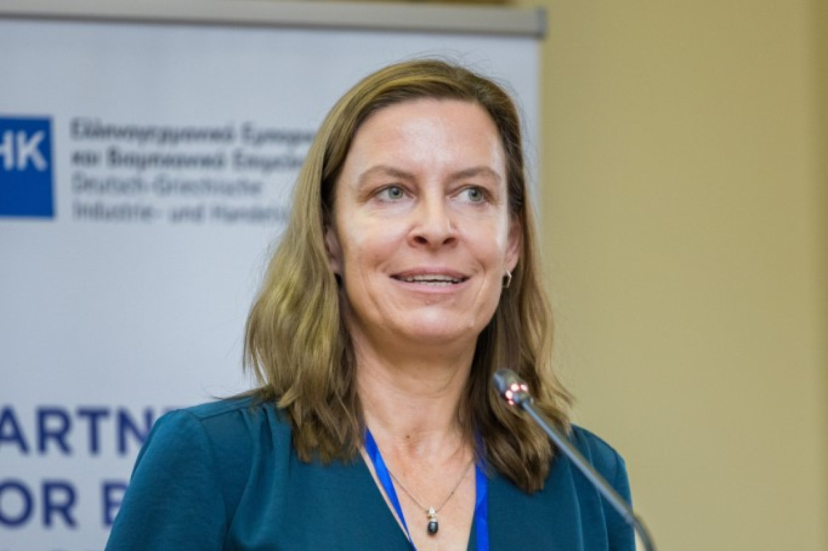 Η κ. Agathe Elers, Maritime Economy Office of the Federal Government Coordinator for Maritime Economy Federal Ministry for Economic Affairs and Energy