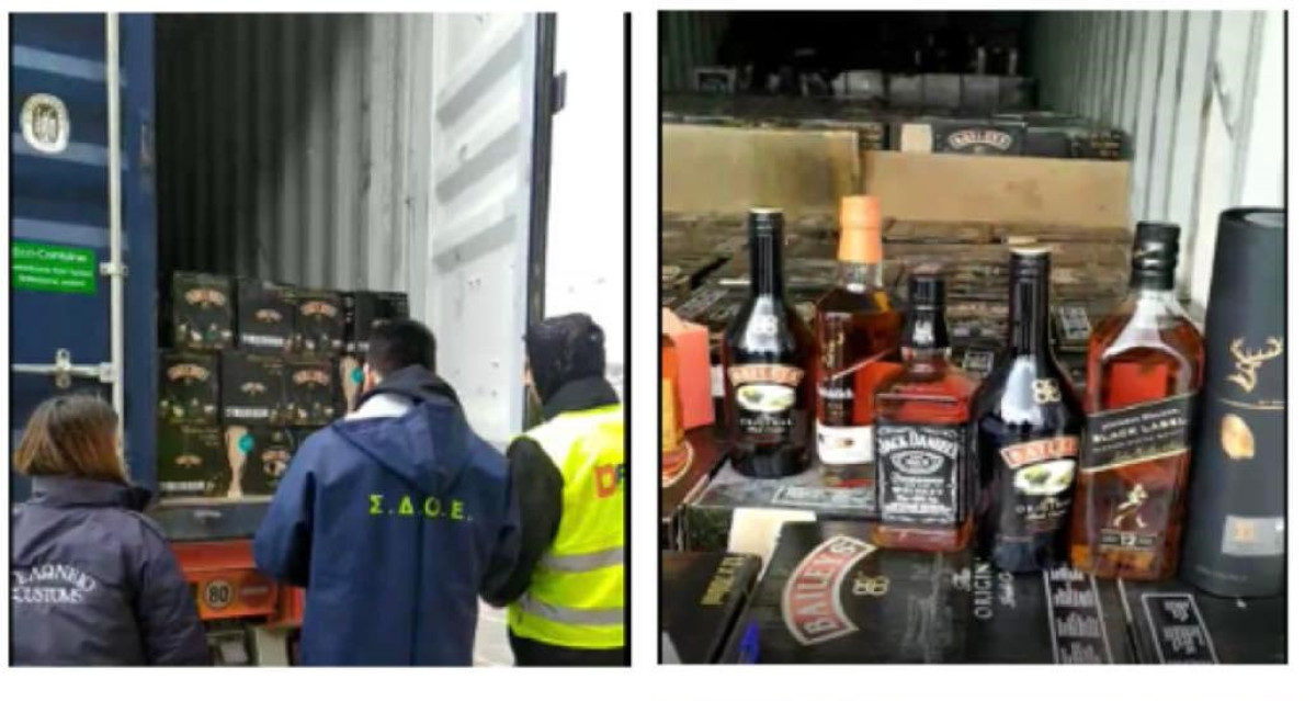 Στα «δίχτυα» του ΣΔΟΕ 10 containers με ποτά «μπόμπες»