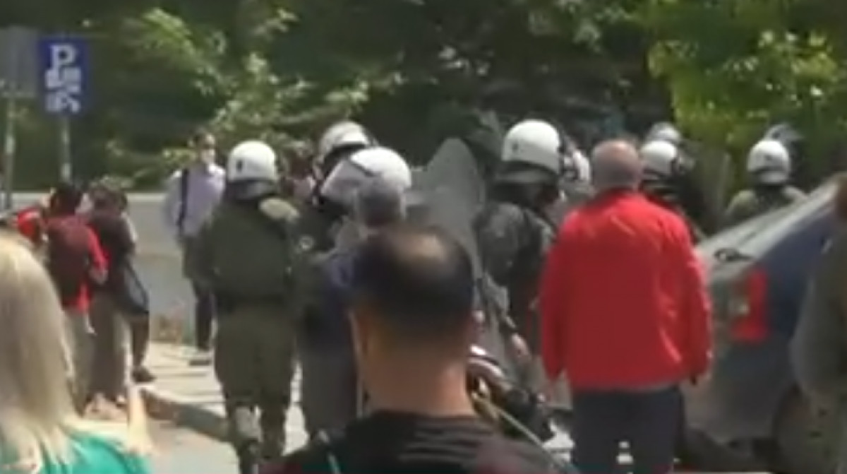 Επεισόδια και πάλι στο ΑΠΘ με πέτρες και δακρυγόνα (video)