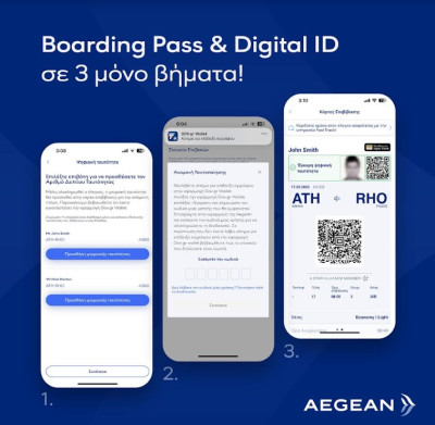Aegean: Λανσάρει την υπηρεσία «Digital ID» μέσω gov.gr