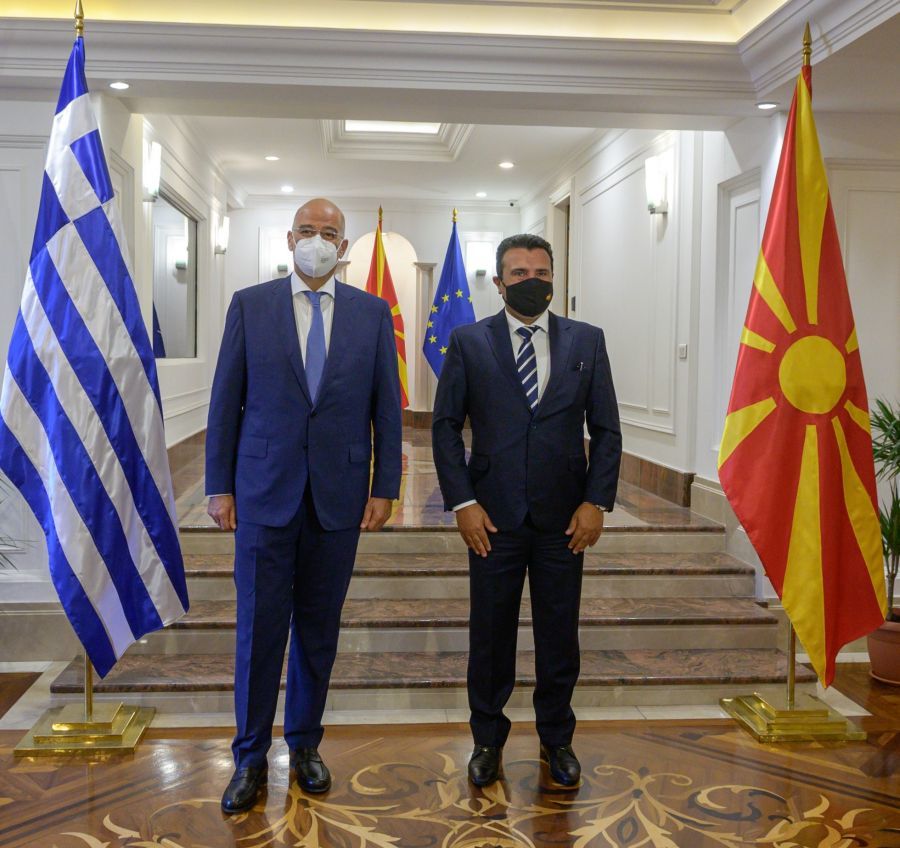 Δένδιας: Συναντήθηκε με τον Ζάεφ για τη Συμφωνία των Πρεσπών