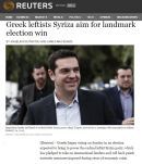 Reuters: Σημείο καμπής για την ευρωζώνη μια νίκη ΣΥΡΙΖΑ