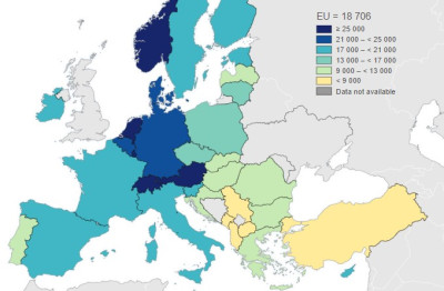 Eurostat: Στο...κάτω ράφι της ΕΕ το διαθέσιμο εισόδημα των Ελλήνων