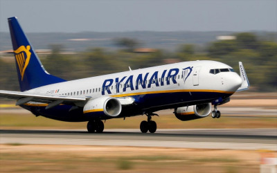 Ryanair: Κέρδη 170 εκατ. ευρώ στο τρίμηνο-Επιφυλακτικότητα για το μέλλον