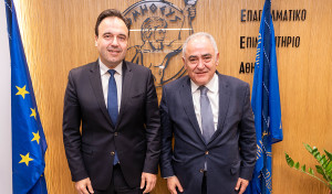 Χατζηθεοδοσίου: Στόχος η ψηφιακή μετάβαση των επιχειρήσεων- Συνάντηση με Παπαστεργίου