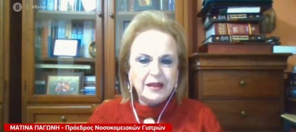 Παγώνη: «Όχι» στην απαγόρευση κυκλοφορίας στις 18:00
