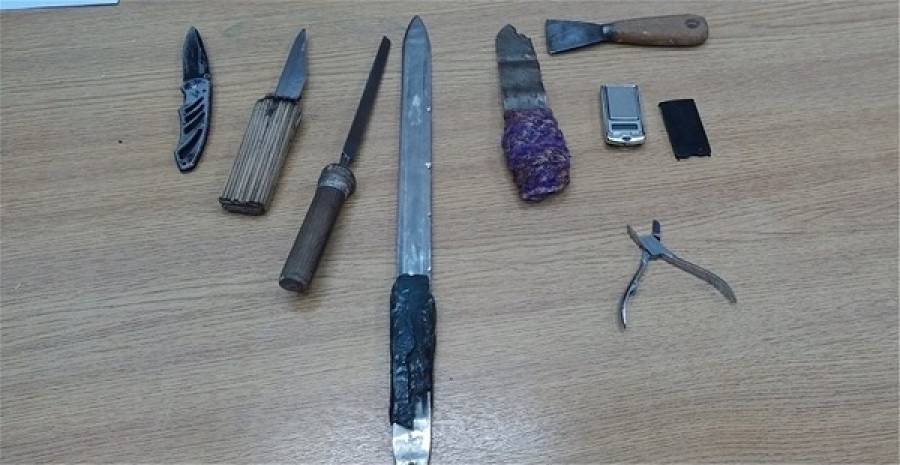 Φυλακές Κορυδαλλού: Μαχαίρια, λίμα και ναρκωτικά σε κελιά βαρυποινιτών