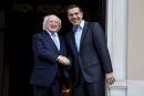 Με τον ιρλανδό πρόεδρο της Δημοκρατίας συναντήθηκε ο Αλ.Τσίπρας