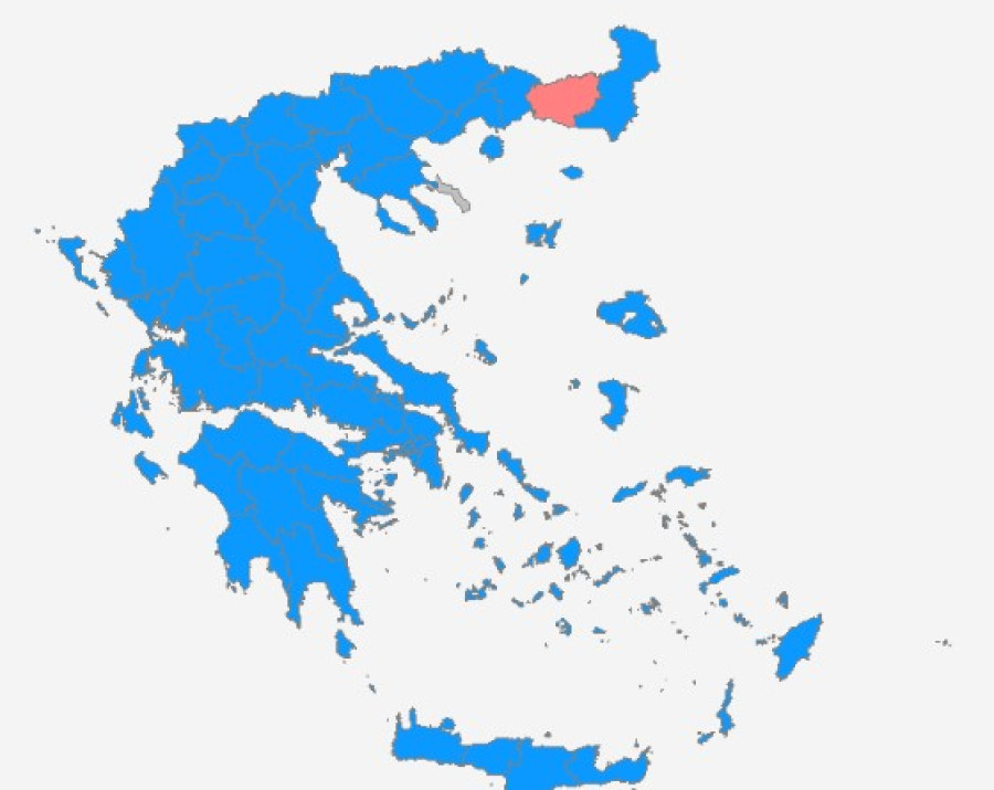 Τα αποτελέσματα στην επικράτεια και ανά περιφέρεια (διαδραστικός χάρτης)
