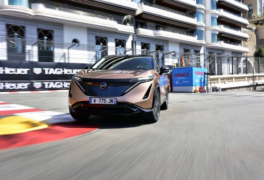 To αμιγώς ηλεκτρικό Nissan Ariya στο διάσημο σιρκουί του Μονακό