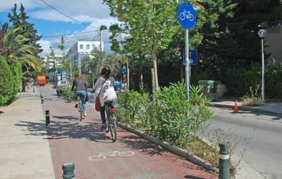Προσωρινοί ποδηλατόδρομοι και πεζόδρομοι για περιορισμό των μετακινήσεων